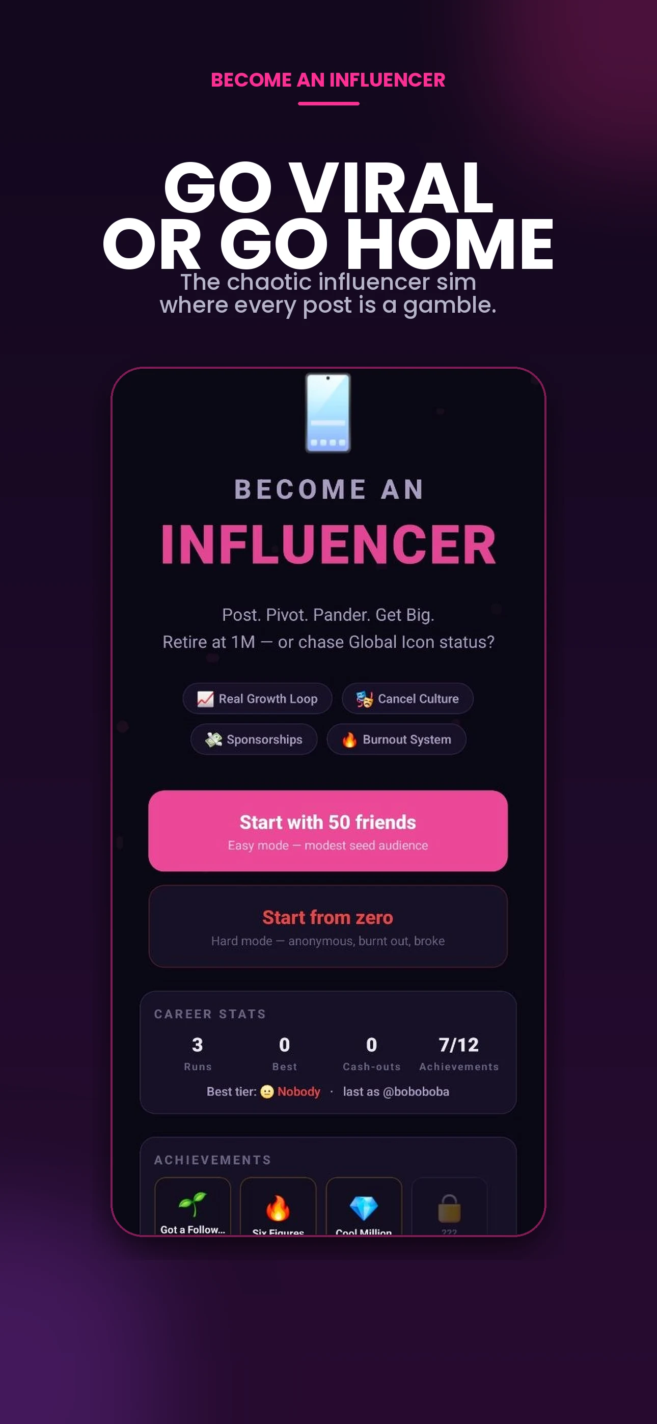 Become an Influencer Simulator screenshot